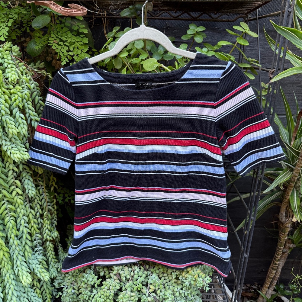 Ribbed striped tee